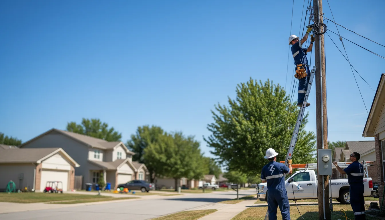 Residential electrician providing installation services in Eddy, TX